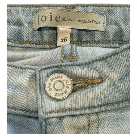 Joie Women’s Size 26 (US Size 4) Light Wash Mid-Rise Skinny Jeans - Picture 3 of 6